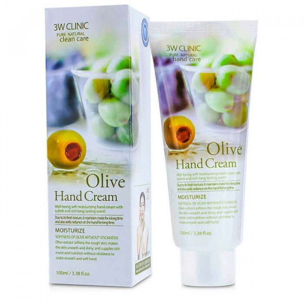 3W Clinic Увлажняющий крем для рук с экстрактом оливы Olive Hand Cream (100 мл)