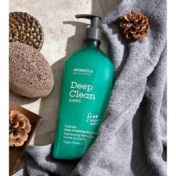 AROMATICA Бессульфатный шампунь для глубокого очищения с кипарисом Cypress Deep Cleansing Shampoo (400 мл)