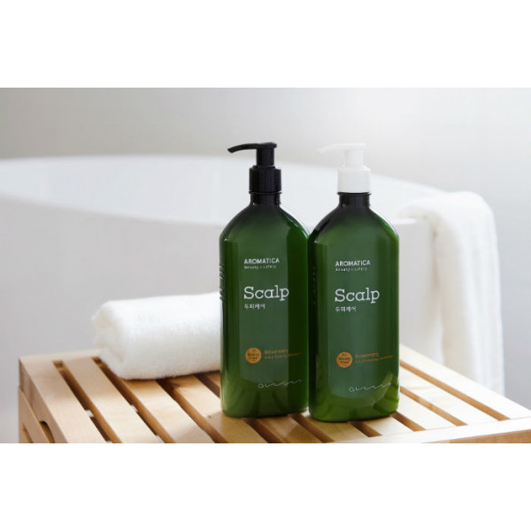 AROMATICA Бессульфатный укрепляющий шампунь с розмарином Rosemary Scalp Scaling Shampoo (400 мл)