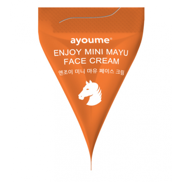 Ayoume Питательный крем для лица с лошадиным жиром Enjoy Mini Mayu Face Cream (3 г)