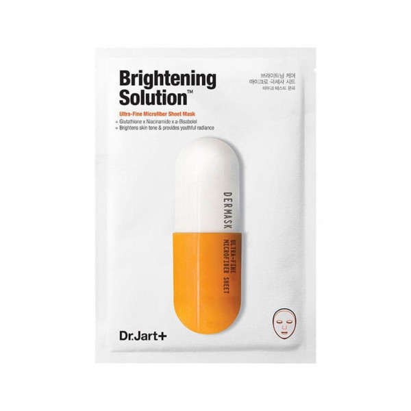 Dr.Jart+ Осветляющая ультратонкая тканевая маска для лица с глутатионом Dermask Micro Jet Brightening Solution (30 г)