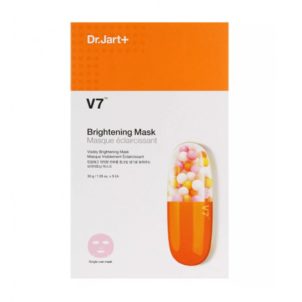 Dr.Jart+ Осветляющая ультратонкая тканевая маска для лица с витаминным комплексом V7 Brightening Mask (30 г)