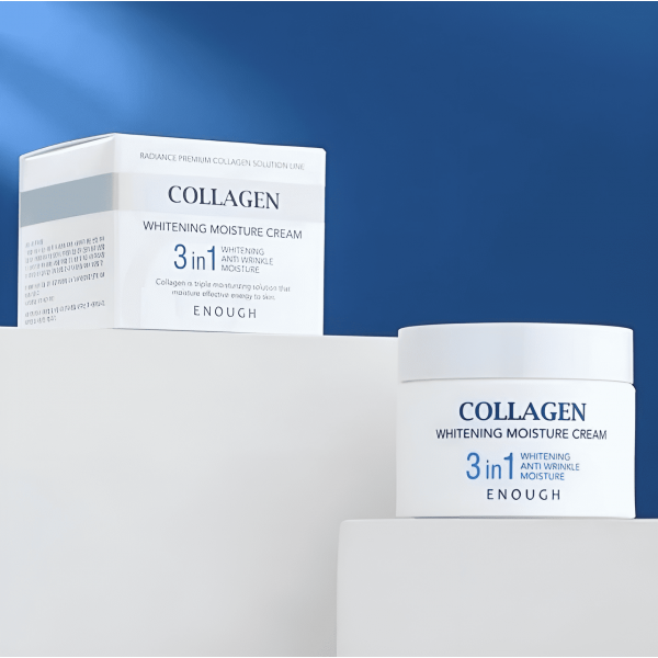 Enough Антивозрастной отбеливающий крем для лица 3в1 с коллагеном Collagen 3in1 Whitening Moisture Cream (50 мл)