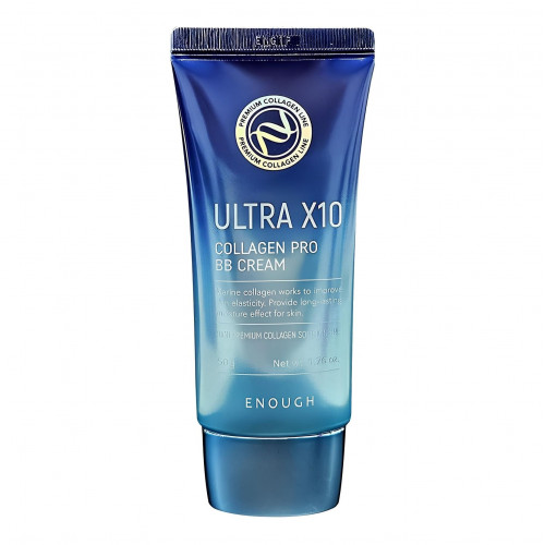 Enough Увлажняющий BB-крем для лица с морским коллагеном Ultra X10 Collagen Pro BB Cream SPF 47 PA+++ (50 г)