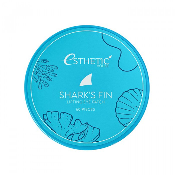 Esthetic House Гидрогелевые патчи для век с экстрактом акульего плавника Shark's Fin Lifting Eye Patch (60 шт)
