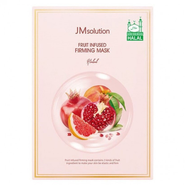 JMsolution Укрепляющая тканевая маска для лица на фруктовой основе Fruit Infused Firming Mask Halal (30 мл)