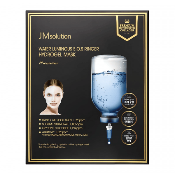 JMsolution Увлажняющая гидрогелевая маска для лица с гиалуроновой кислотой Water Luminous S.O.S Ringer Hydrogel Mask Special (25 г)