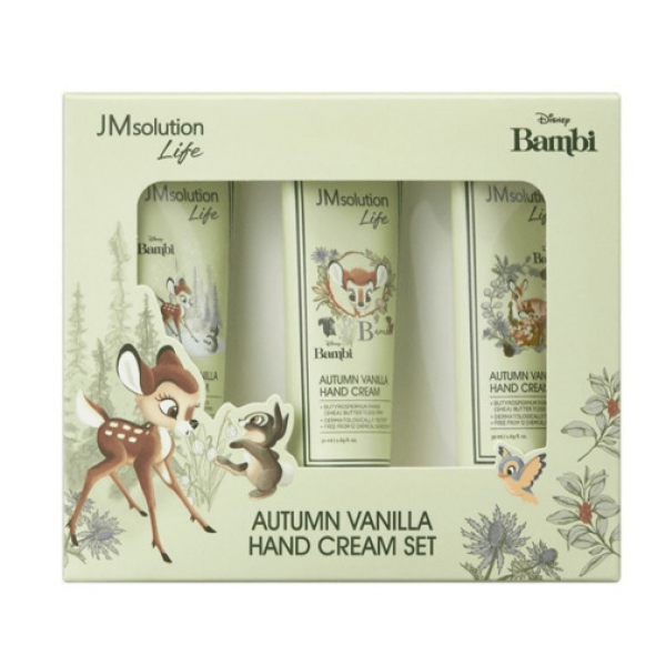JMsolution Набор парфюмированных кремов для рук с ароматом ванили Life Autumn Vanilla Hand Cream Set (50 мл х 3)
