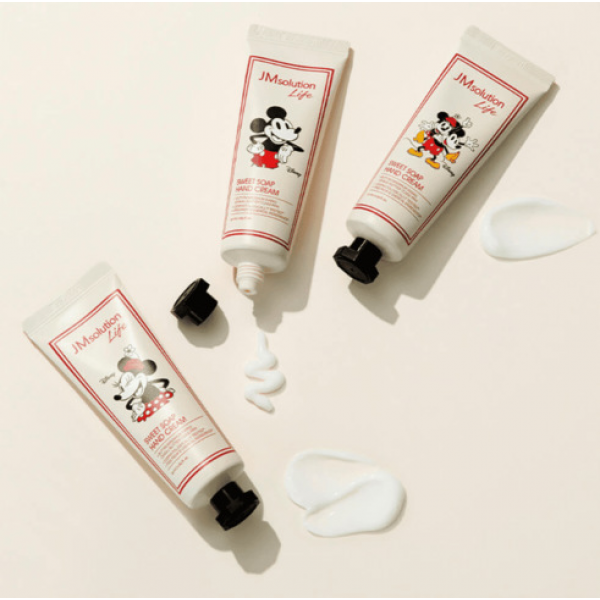 JMsolution Набор парфюмированных кремов для рук с пудровым ароматом Sweet Soap Hand Cream Set (50 мл х 3)