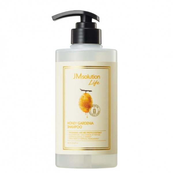  JMsolution Шампунь для поврежденных волос с экстрактом мёда и гарденией  Life Honey Gardenia Shampoo (500 мл)