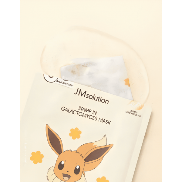 JMsolution Омолаживающая тканевая маска для лица галактомисисом Stamp In Galactomyces Mask Pokemon (30 мл)