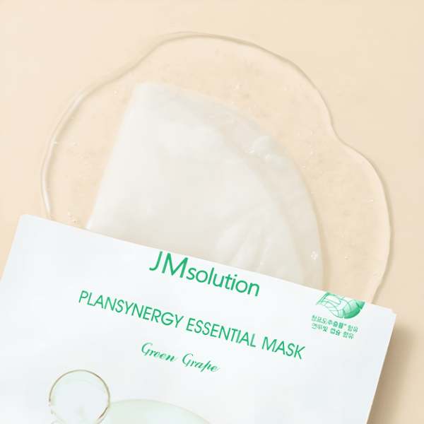 JMsolution Ревитализирующая тканевая маска для лица с зелёным виноградом Plansynergy Essential Mask (30 мл)