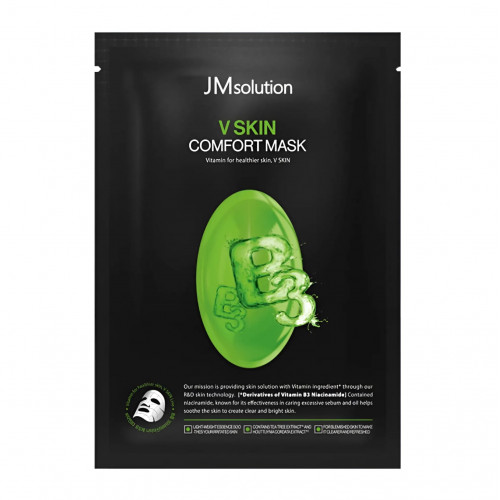 JMsolution Тканевая маска для сияния кожи лица с ниацинамидом V Skin Comfort Mask (30 мл)