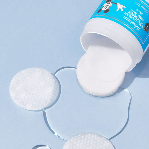 JMsolution Восстанавливающие тонер-пэды для лица с BHA-кислотой Water Glow SOS Ringer Toner Pads Black (70 шт)