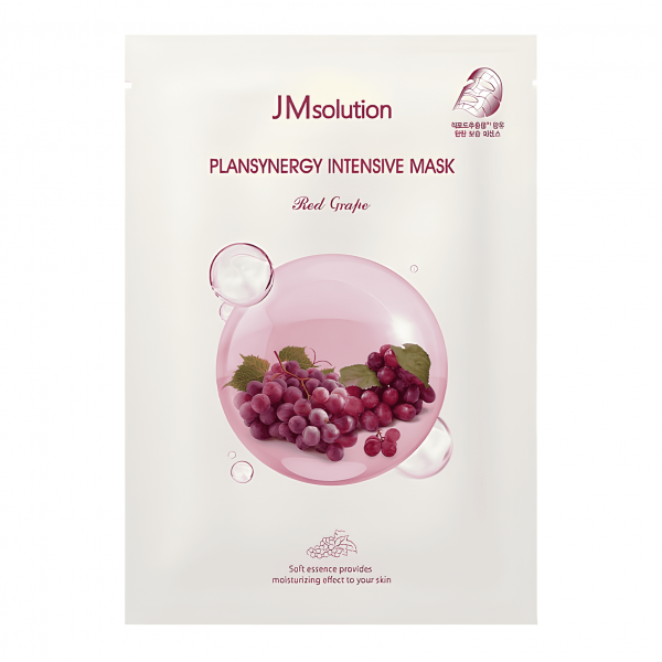 JMsolution Укрепляющая тканевая маска для лица с красным виноградом Plansynergy Intensive Mask Red Grape (30 мл)