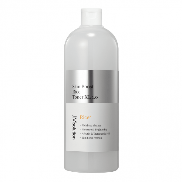 JMsolution Тонер с рисовой водой для интенсивного увлажнения и сияния лица Skin Boost Rice Toner XL 1.0 (600 мл)
