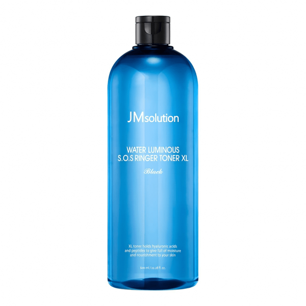JMsolution Увлажняющий тонер для лица с пептидами и гиалуроновой кислотой Water Luminous SOS Ringer Toner XL Black (600 мл)