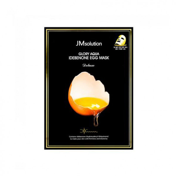 JMsolution Осветляющая яичная тканевая маска с идебеноном Glory Aqua Idebenone Egg Mask (30 мл)