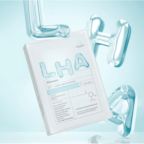 JMsolution Обновляющая тканевая маска для лица с LHA-кислотой Layer Care Lead Mask (30 мл)