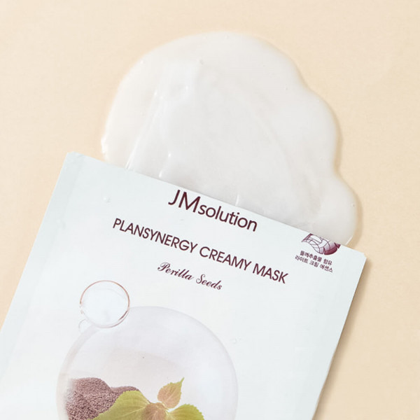 JMsolution Тканевая маска для сияния кожи лица с семенами периллы Plansynergy Creamy Mask Perilla Seeds (30 мл)