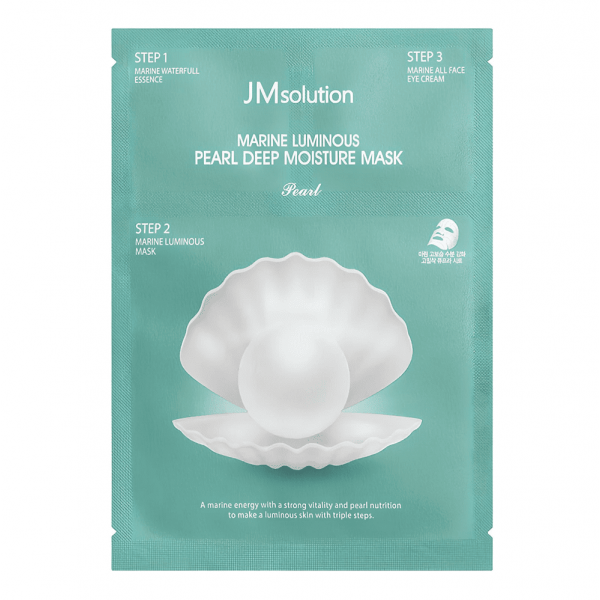 JMsolution Трехшаговая увлажняющая маска для лица с жемчугом Marine Luminous Pearl Deep Moisture Mask (30 мл)
