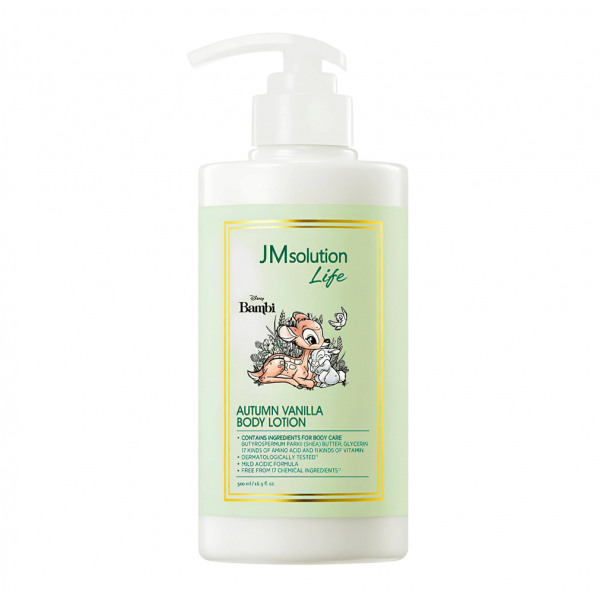 JMsolution Увлажняющий парфюмированный лосьон для тела с ароматом ванили Life Disney Autumn Vanilla Body Lotion (500 мл)