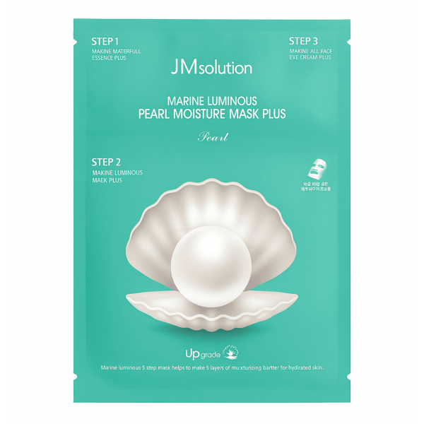 JMsolution Трехшаговая увлажняющая маска для лица с жемчугом Marine Luminous Pearl Moisture Mask Plus (30 мл)