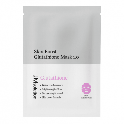 JMsolution Антиоксидантная тканевая бустер-маска для лица с глутатионом Skin Boost Glutathione Mask 1.0 (30 мл)