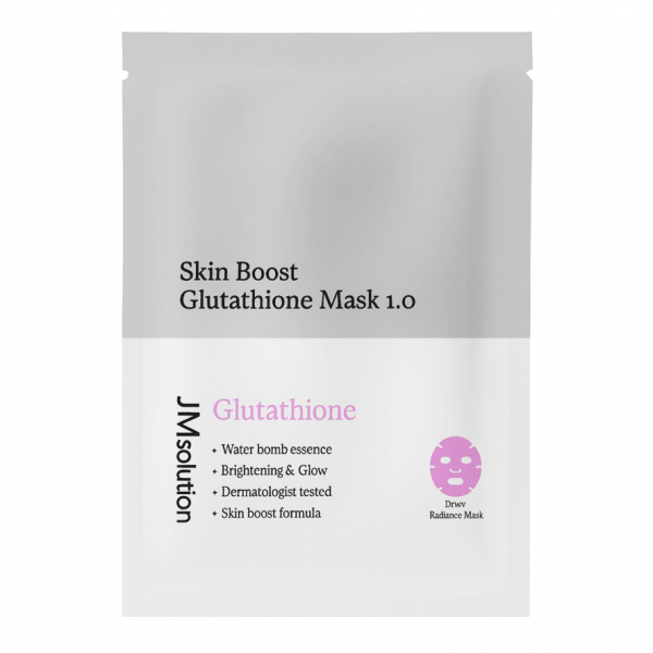 JMsolution Антиоксидантная тканевая бустер-маска для лица с глутатионом Skin Boost Glutathione Mask 1.0 (30 мл)