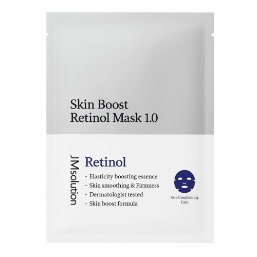 JMsolution Выравнивающая тканевая маска для лица с ретинолом Skin Boost Retinol Mask 1.0 (30 мл)