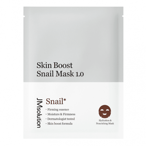 JMsolution Антивозрастная тканевая маска для лица с муцином улитки Skin Boost Snail Mask 1.0 (30 мл)