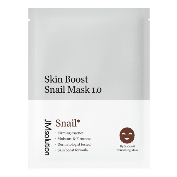 JMsolution Антивозрастная тканевая маска для лица с муцином улитки Skin Boost Snail Mask 1.0 (30 мл)