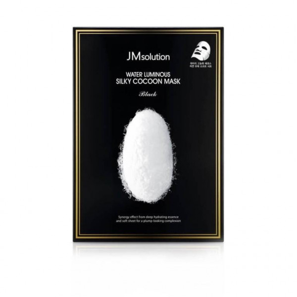 JMsolution Маска для упругости кожи с протеинами шелка Water Luminous Silky Cocoon Mask Black (30 мл)