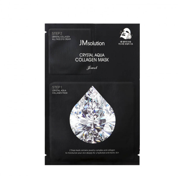 JMsolution Двухступенчатая маска с драгоценным комплексом и коллагеном Crystal Aqua Collagen Mask Jewel (30 мл)