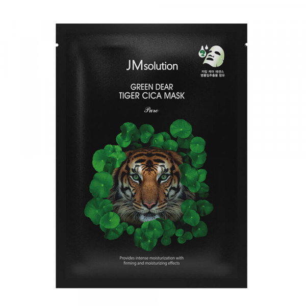 JMsolution Регенерирующая маска для лица с центеллой Green Dear Tiger Cica Mask (30 мл)