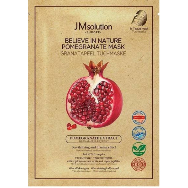 JMsolution Питательная маска с экстрактом граната Believe in Nature Pomegranate Mask (30 мл)
