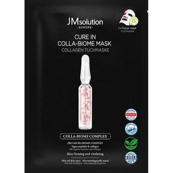 JMsolution Лечебная маска с 3 видами коллагена и пробиотиками Cure In Colla-Biome Mask (30 мл)
