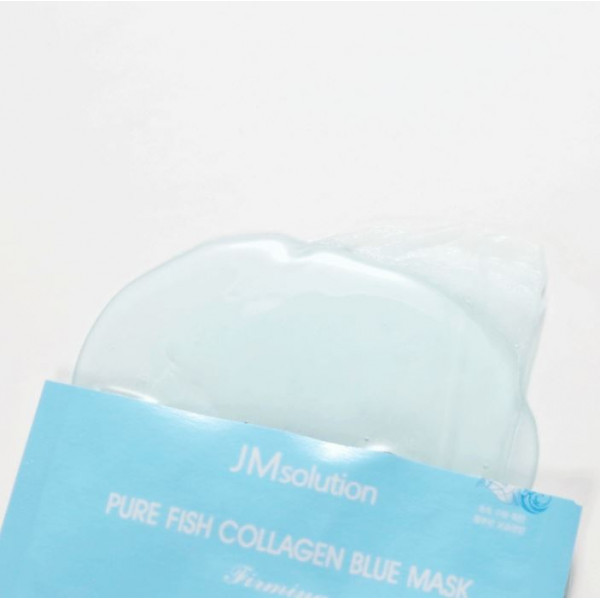 JMsolution Увлажняющая маска дли лица с коллагеном для эластичности кожи Pure Fish Collagen Blue Mask (30 мл)