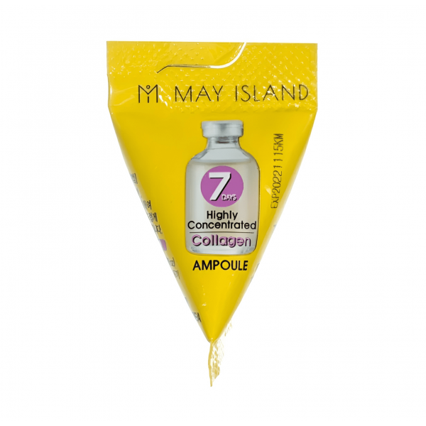 MAY ISLAND Высококонцентрированная сыворотка для упругости кожи лица с коллагеном 7 Days Highly Concentrated Collagen Ampoule (3 мл)