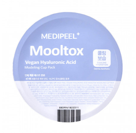 MEDIPEEL⁺ Увлажняющая альгинатная маска для лица с гиалуроновой кислотой Vegan Hyaluronic Acid Mooltox Modeling Cup Pack (28 г)