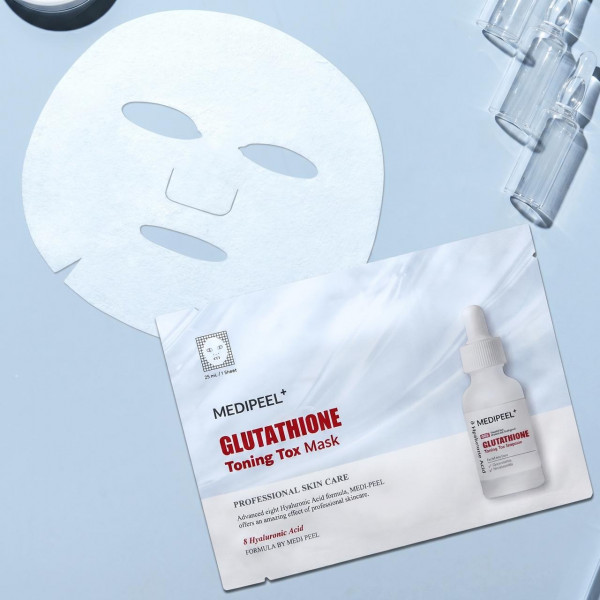 MEDIPEEL⁺ Многофункциональная тканевая маска для лица с глутатионом Glutathione Toning Tox Mask (25 мл)