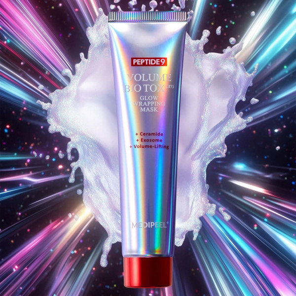 MEDIPEEL⁺ Антивозрастная маска-пленка для лица с пептидами и волюфилином Volume Bio Tox Glow Wrapping Mask Pro (70 мл) 