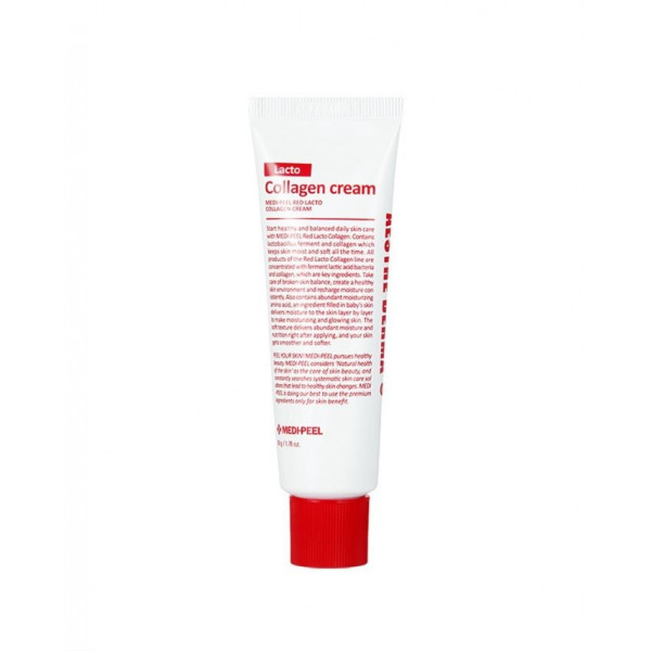 MEDI-PEEL Укрепляющий крем для лица с коллагеном и лактобактериями Red Lacto Collagen Cream (50 г)