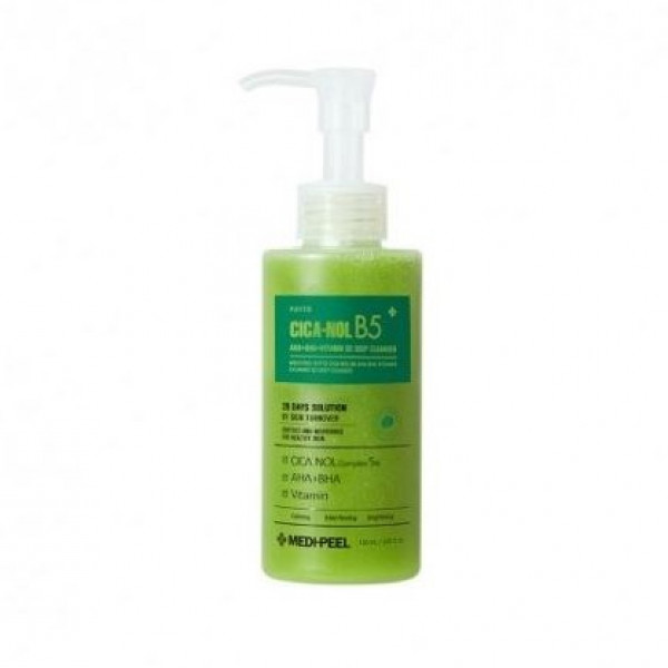 MEDI-PEEL Кислородная очищающая гель-пенка для лица Phyto Cica-Nol B5 AHA BHA Vitamin Calming O2 Deep Cleanser (150 мл)