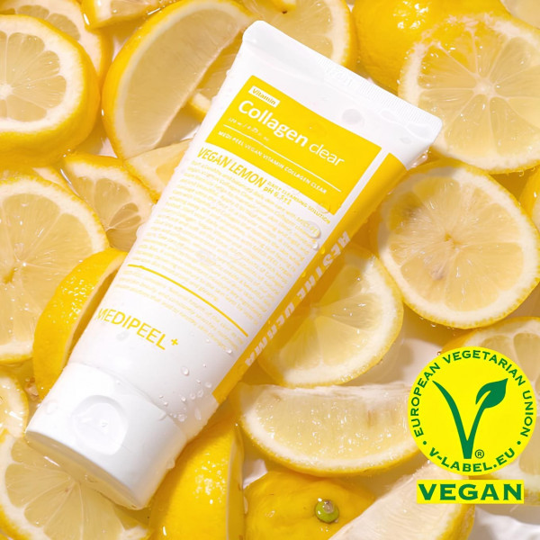 MEDI-PEEL Осветляющая гель-пенка для лица с витаминным комплексом и коллагеном Vegan Vitamin Collagen Clear (300 мл)