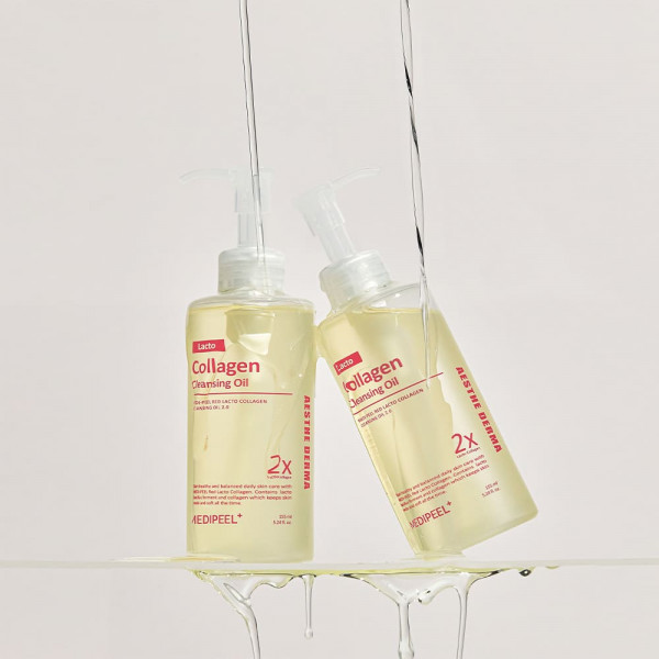 MEDIPEEL⁺ Гидрофильное масло для лица с пробиотическим комплексом Red Lacto Collagen Cleansing Oil 2.0 (155 мл) 