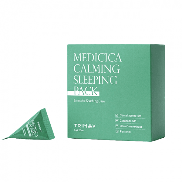 TRIMAY Успокаивающая ночная маска для лица с центеллой Medicica Calming Sleeping Pack (3 г)