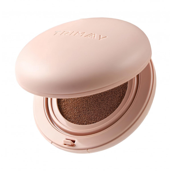 TRIMAY Стойкий увлажняющий кушон для лица "Натурально-бежевый" Perfect Cover Air Fit Cushion SPF40 PA++ 02 (15 мл)