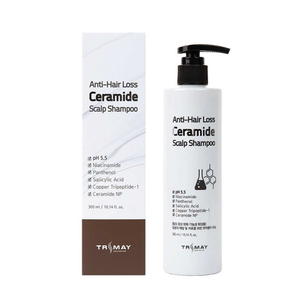 TRIMAY Шампунь с керамидами против выпадения волос Anti Hair Loss Ceramide Scalp Shampoo (300 мл)