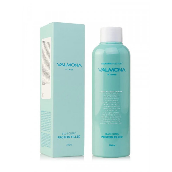 VALMONA Маска-филлер для увлажнения волос Blue Clinic Protein Filled (200 мл)